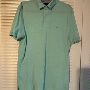 Tommy Hilfiger Men's Aqua Polo Shirt